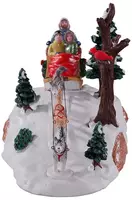Lemax dog sledding afternoon kerstdorp tafereel Vail Village 2021 - afbeelding 4