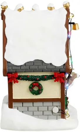 Lemax donner's den verlicht kerstdorp tafereel Santa's Wonderland 2024 - afbeelding 2