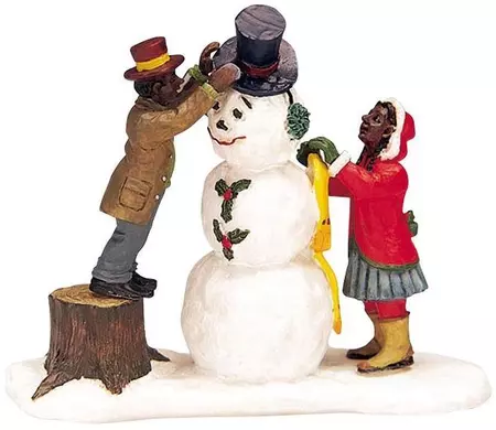Lemax dressing mr. snowman kerstdorp figuur type 3 Caddington Village 2003
