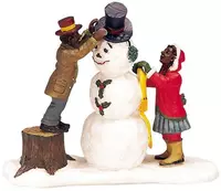 Lemax dressing mr. snowman kerstdorp figuur type 3 Caddington Village 2003
