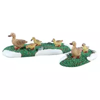 Lemax ducks s/2 kerstdorp figuur type 3 Caddington Village 2018