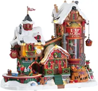 Lemax elf made toy factory bewegend kersthuisje Santa's Wonderland 2018