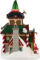 Lemax elwood's elf lodge verlicht kersthuisje Santa's Wonderland 2025 - afbeelding 4