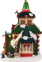 Lemax elwood's elf lodge verlicht kersthuisje Santa's Wonderland 2025 - afbeelding 6