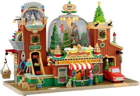Lemax everlasting christmas trees bewegend kersthuisje Caddington Village 2026