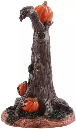 Lemax evil pumpkin tree tafereel Spooky Town 2018 - afbeelding 2