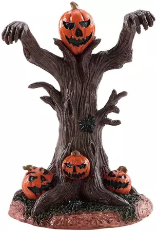 Lemax evil pumpkin tree tafereel Spooky Town 2018 - afbeelding 1