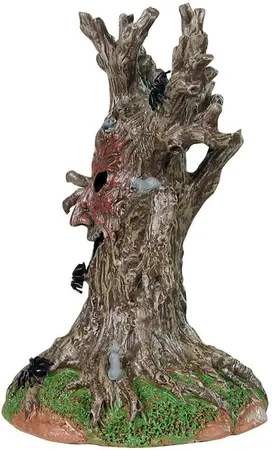 Lemax evil spooky tree tafereel Spooky Town 2024 - afbeelding 3