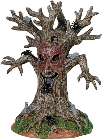 Lemax evil spooky tree tafereel Spooky Town 2024 - afbeelding 1