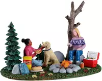Lemax fall camping trip kerstdorp tafereel Harvest Crossing 2022