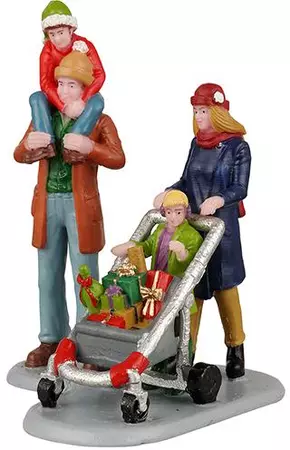 Lemax family holiday shopping spree s/2 kerstdorp figuur type 5 Vail Village 2022