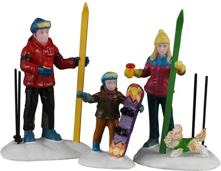 Lemax family ski day kerstdorp figuur type 5 Vail Village 2026