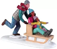 Lemax family snow day kerstdorp figuur type 3 2019