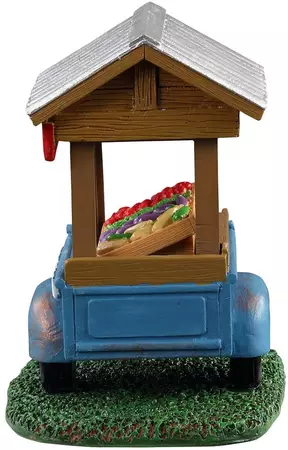 Lemax farm fresh vegetable trailer kerstdorp tafereel Harvest Crossing 2021 - afbeelding 4