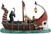 Lemax ferry on river styx tafereel Spooky Town 2024 - afbeelding 4