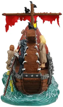 Lemax ferry on river styx tafereel Spooky Town 2024 - afbeelding 3