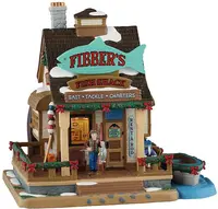 Lemax fibber's fish shack verlicht kersthuisje Vail Village 2025 - afbeelding 1