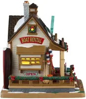 Lemax fibber's fish shack verlicht kersthuisje Vail Village 2025 - afbeelding 3