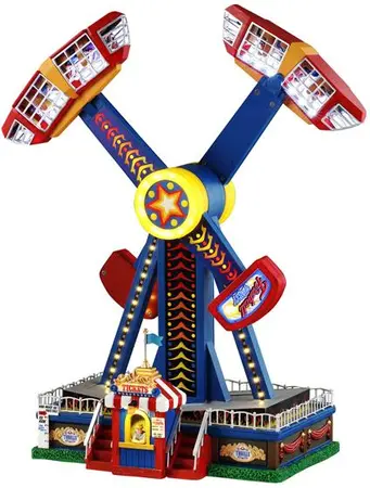 Lemax fireball frenzy bewegend kersthuisje Carnival 2025 - afbeelding 1