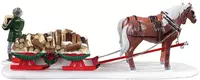 Lemax firewood delivery, s/2 kerstdorp tafereel Vail Village 2021 - afbeelding 4