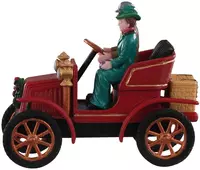 Lemax first car in town kerstdorp tafereel Caddington Village 2020 - afbeelding 3