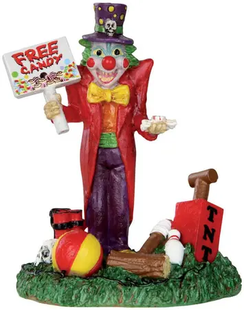Lemax free candy clown halloween figuur Spooky Town 2013