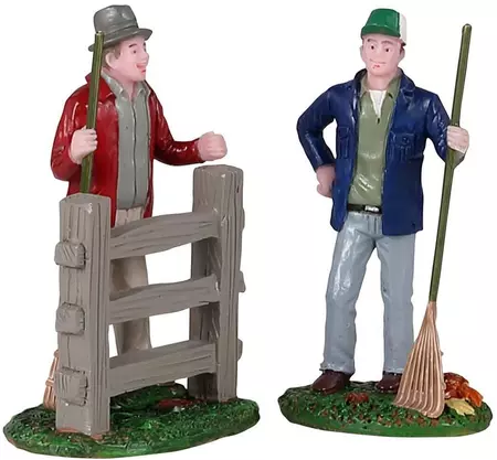 Lemax friendly neighbors, s/2 kerstdorp figuur type 3 Harvest Crossing 2021