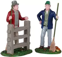 Lemax friendly neighbors, s/2 kerstdorp figuur type 3 Harvest Crossing 2021