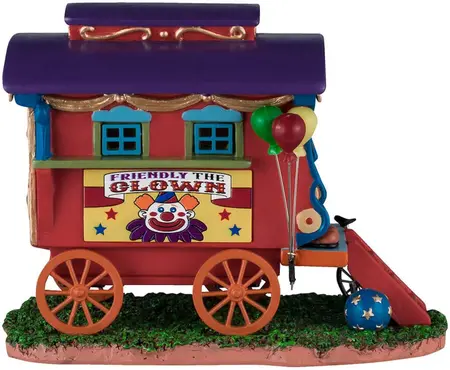 Lemax friendly the clown caravan kerstdorp tafereel Carnival 2024 - afbeelding 3