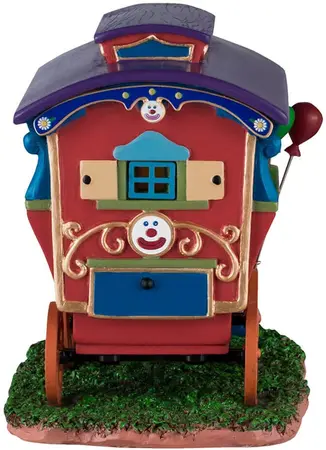 Lemax friendly the clown caravan kerstdorp tafereel Carnival 2024 - afbeelding 5