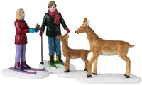 Lemax friendly wildlife s/4 kerstdorp figuur type 4 Vail Village 2024