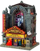 Lemax fright night cinema verlicht huisje Spooky Town 2025