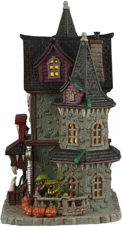 Lemax frightful fangs dentistry verlicht huisje Spooky Town 2026 - afbeelding 3