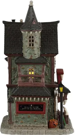 Lemax frightful fangs dentistry verlicht huisje Spooky Town 2026 - afbeelding 2