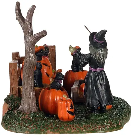 Lemax frightful feline choir tafereel Spooky Town 2021 - afbeelding 2