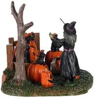 Lemax frightful feline choir tafereel Spooky Town 2021 - afbeelding 2