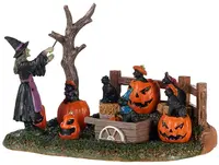 Lemax frightful feline choir tafereel Spooky Town 2021 - afbeelding 1