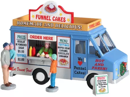 Lemax funnel cakes food truck s/4 kerstdorp tafereel 2019 - afbeelding 1
