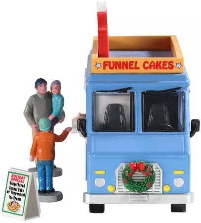 Lemax funnel cakes food truck s/4 kerstdorp tafereel 2019 - afbeelding 2
