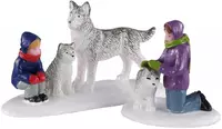 Lemax future sled dogs s/2 kerstdorp figuur type 3 Vail Village 2020