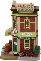 Lemax gary's greengrocer verlicht kersthuisje Caddington Village 2022 - afbeelding 3
