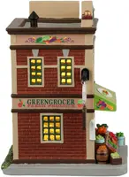 Lemax gary's greengrocer verlicht kersthuisje Caddington Village 2022 - afbeelding 2