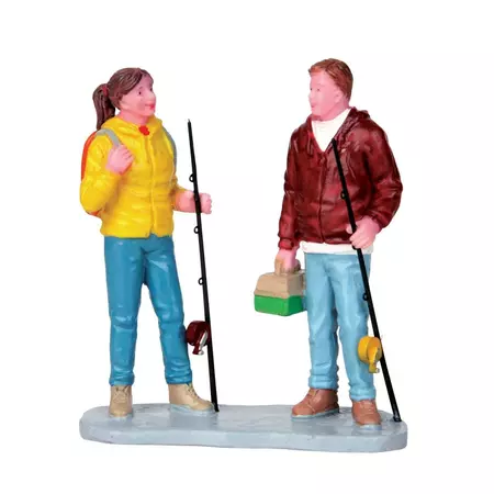 Lemax gearing up kerstdorp figuur type 2 Vail Village 2017
