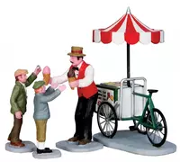 Lemax gelato cart s/4 kerstdorp figuur type 5 Caddington Village 2013
