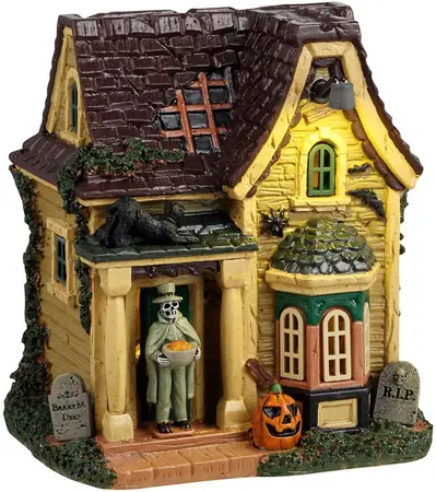 Lemax gentleman ghouls treats verlicht tafereel Spooky Town 2024 - afbeelding 1
