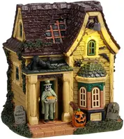 Lemax gentleman ghouls treats verlicht tafereel Spooky Town 2024 - afbeelding 1