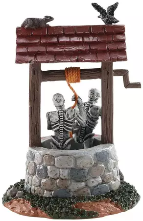 Lemax ghouls in well tafereel Spooky Town 2018 - afbeelding 4