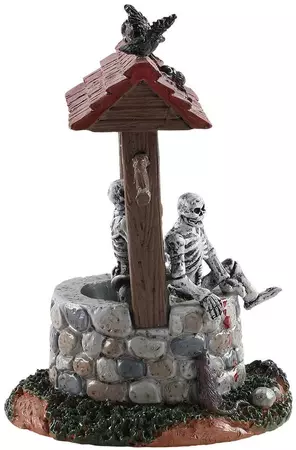 Lemax ghouls in well tafereel Spooky Town 2018 - afbeelding 3