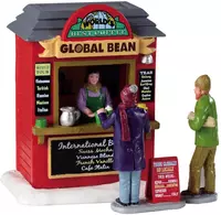 Lemax global bean coffee kiosk kerstdorp tafereel Vail Village 2019 - afbeelding 1