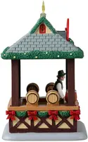 Lemax gluhwein booth kerstdorp tafereel Caddington Village 2024 - afbeelding 2